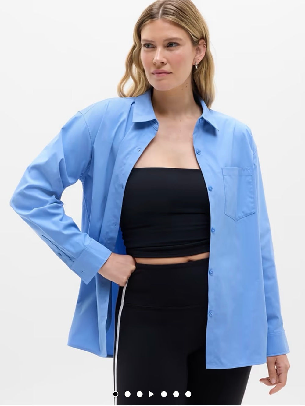 Athleta Women’s Midday Relaxed Poplin Shirt